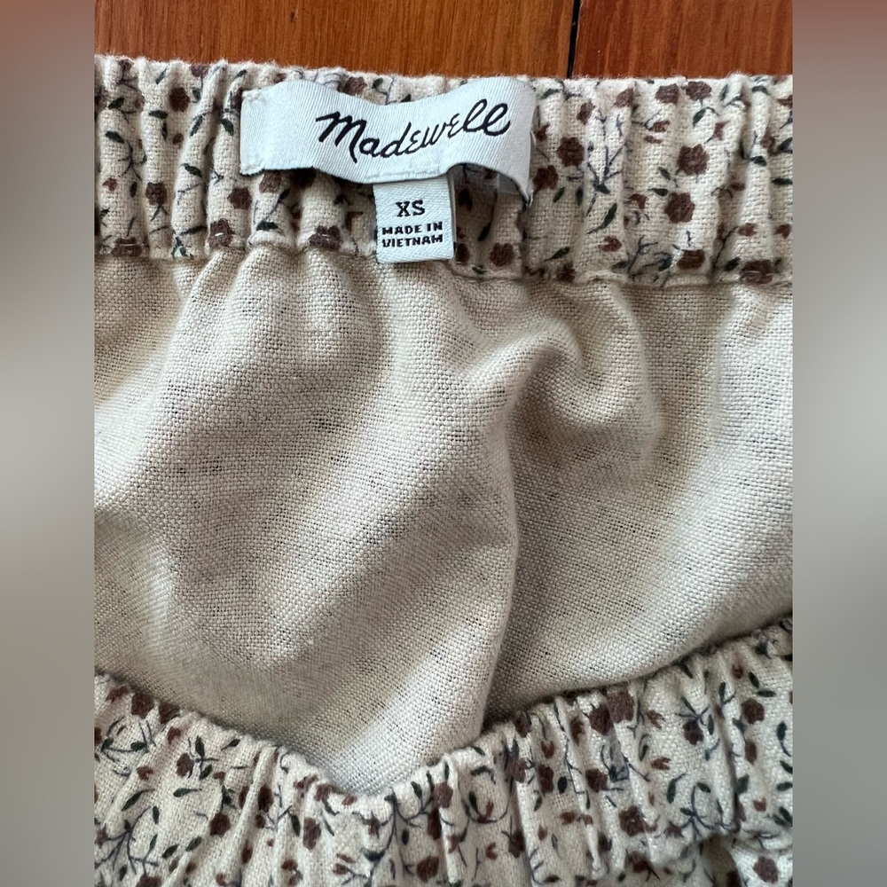 NWOT Madewell Flannel Pull-On Mini Skirt - XS - Picture 4 of 9